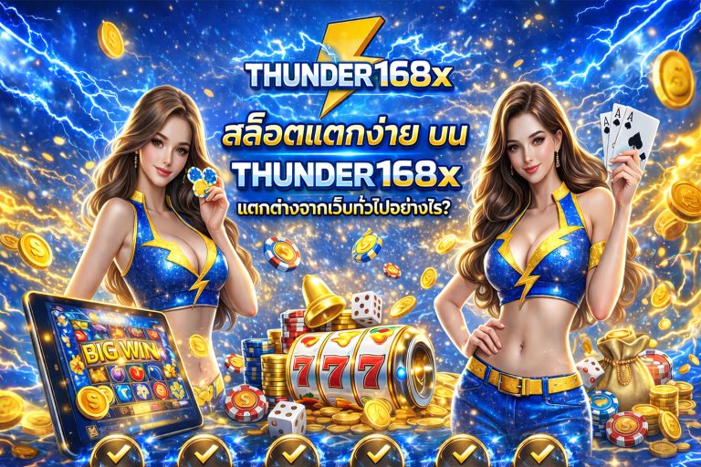 สล็อตแตกง่าย บน Thunder168x แตกต่างจากเว็บทั่วไปอย่างไร