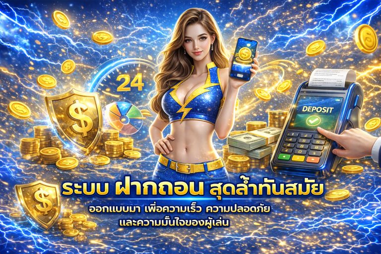 Thunder168ระบบ ฝากถอน สุดลํ้าทันสมัย ออกแบบมาเพื่อความเร็ว ความปลอดภัย